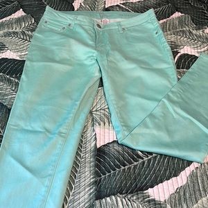GP Jeans Skinny Pants Turquoise Size 11